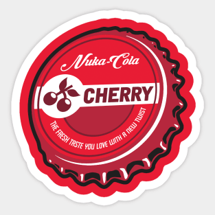 Vintage Atomic Cherry Soda Bottlecap Sticker